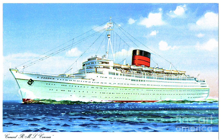 Cunard RMS Caronia 1904  Painting by Unknown