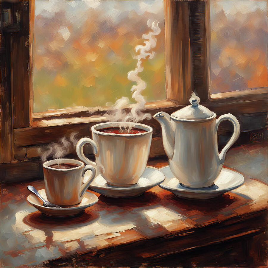 Cup of Joe Mixed Media by Donna Kennedy