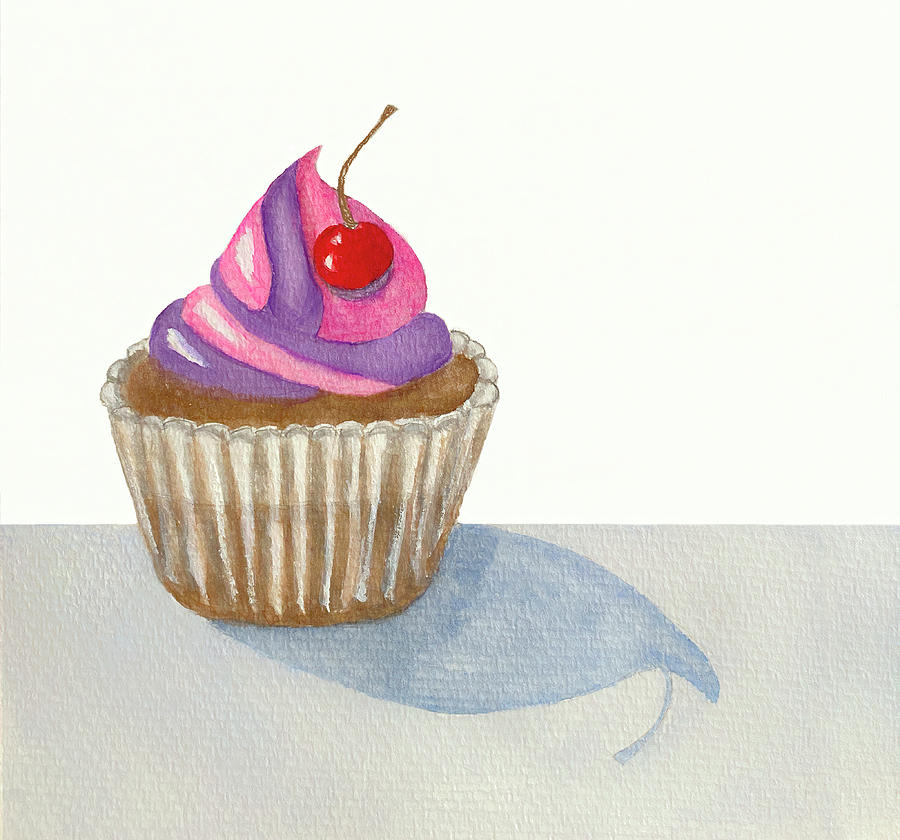 Cupcake Anyone? Painting by Deborah League