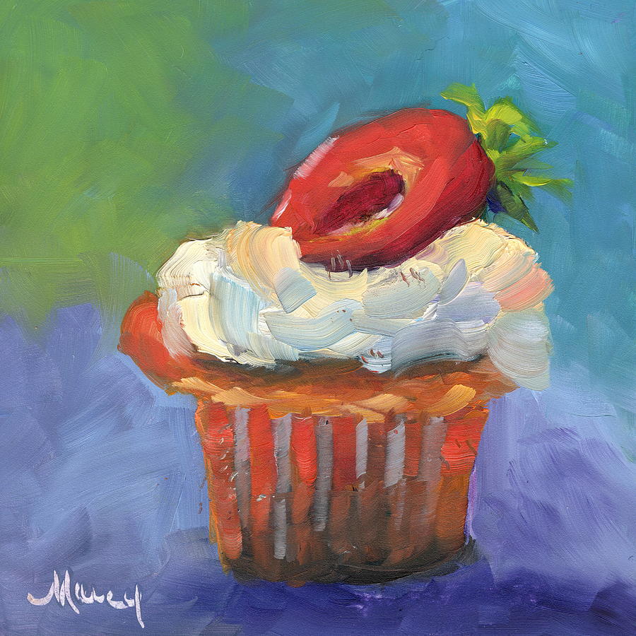 Cupcake Delight Painting by Marcy Brennan