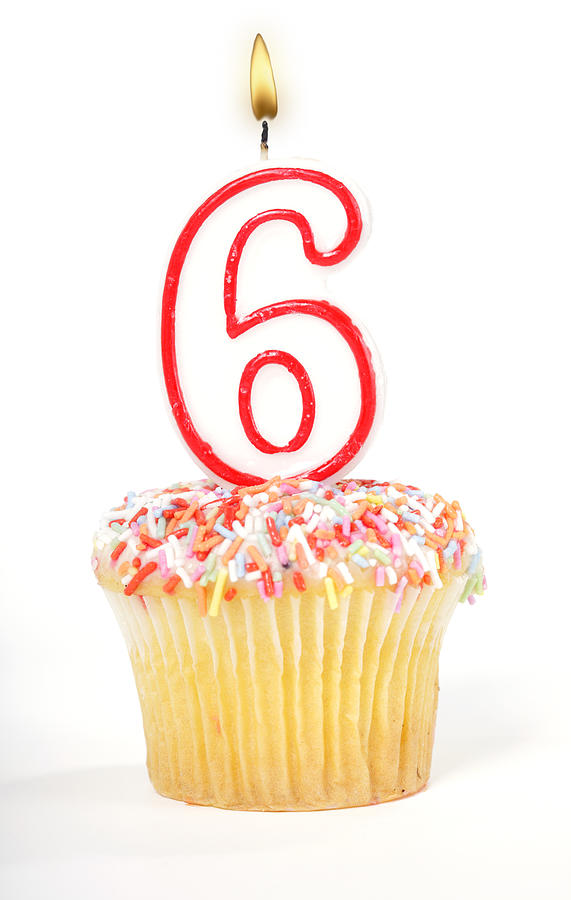 Cupcake Number Candle Photograph by David Freund