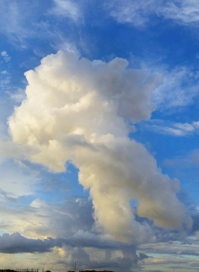 Cupid Cloud  Photograph by Ally White