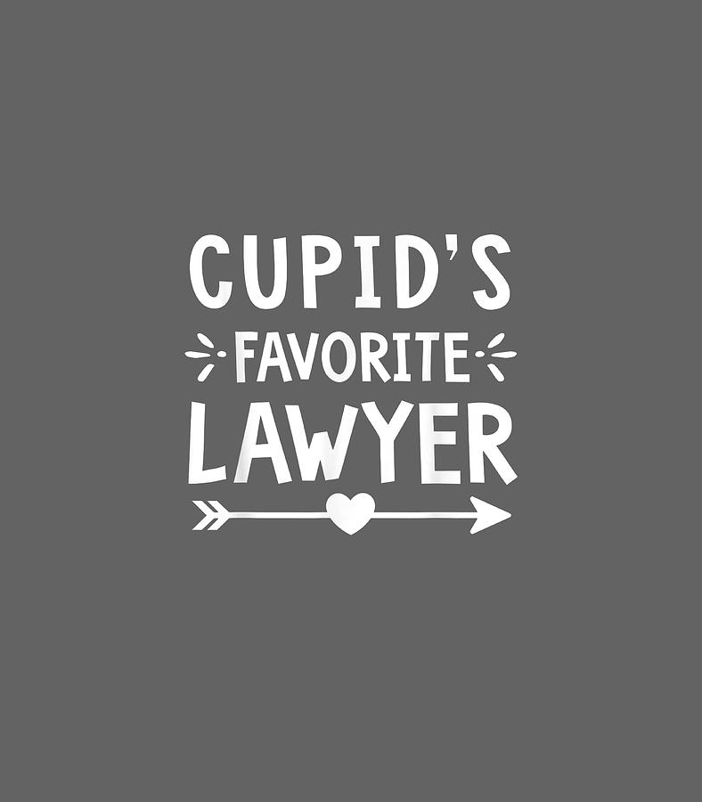 Cupids Favorite Lawyer Funny Cute Valentines Day Digital Art By Rafeev