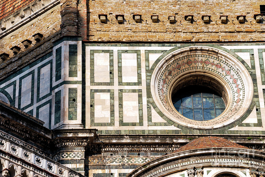 Cupola Window at the Duomo di Firenze in Italy Photograph by John Rizzuto