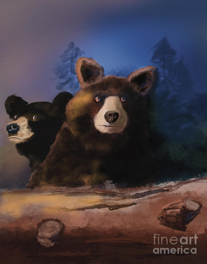 Curious Bears Digital Art by Doug Gist