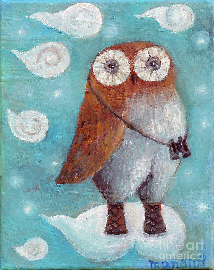 Curious Hoot Painting by Manami Lingerfelt