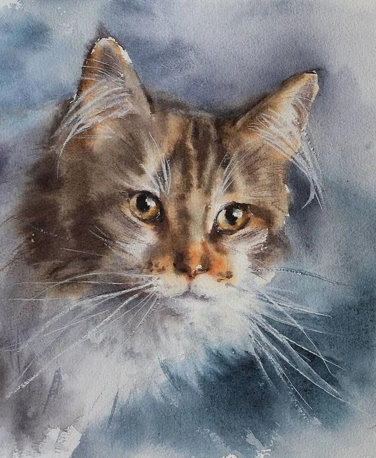 Curious Painting by Lauren Dane - Fine Art America