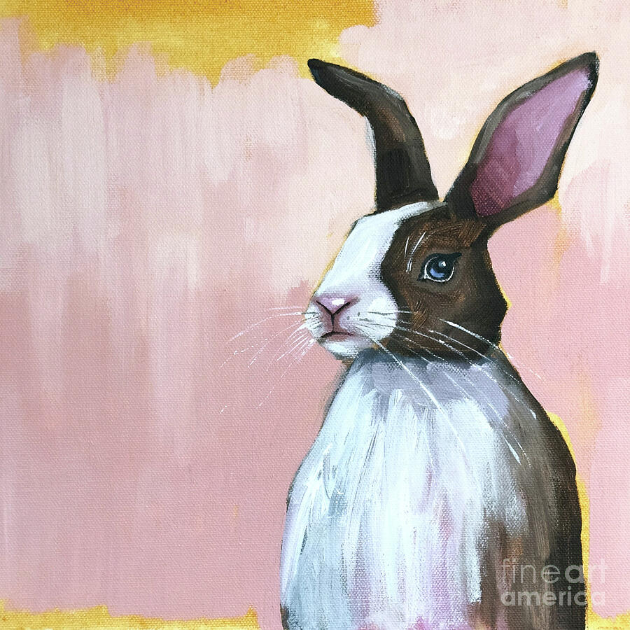 Curious Rabbit Painting by Lucia Stewart