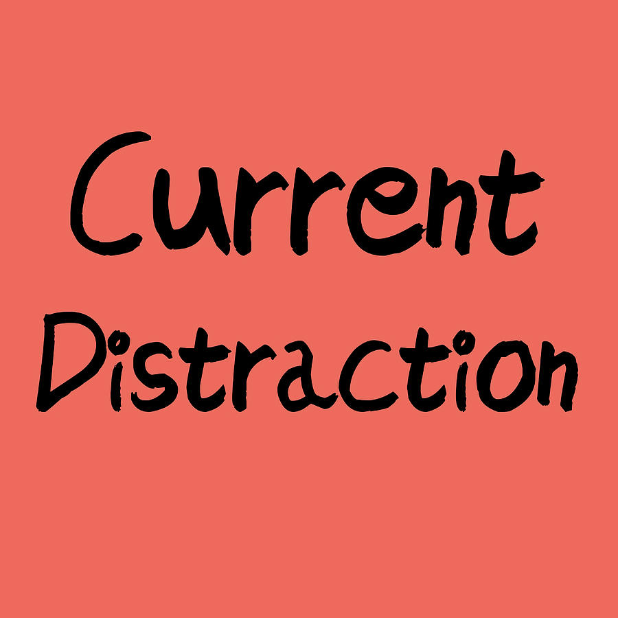 current distraction Poster trending Painting by Oliver Morris - Fine ...