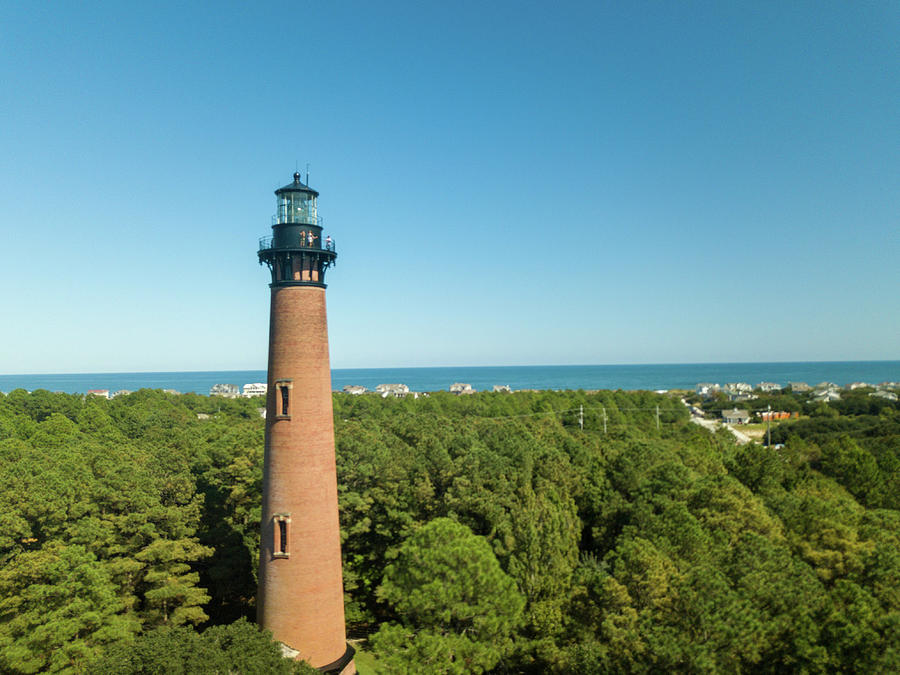 Currituck Lighthouse in Currituck, NC on OBX Photograph by Peter Ciro
