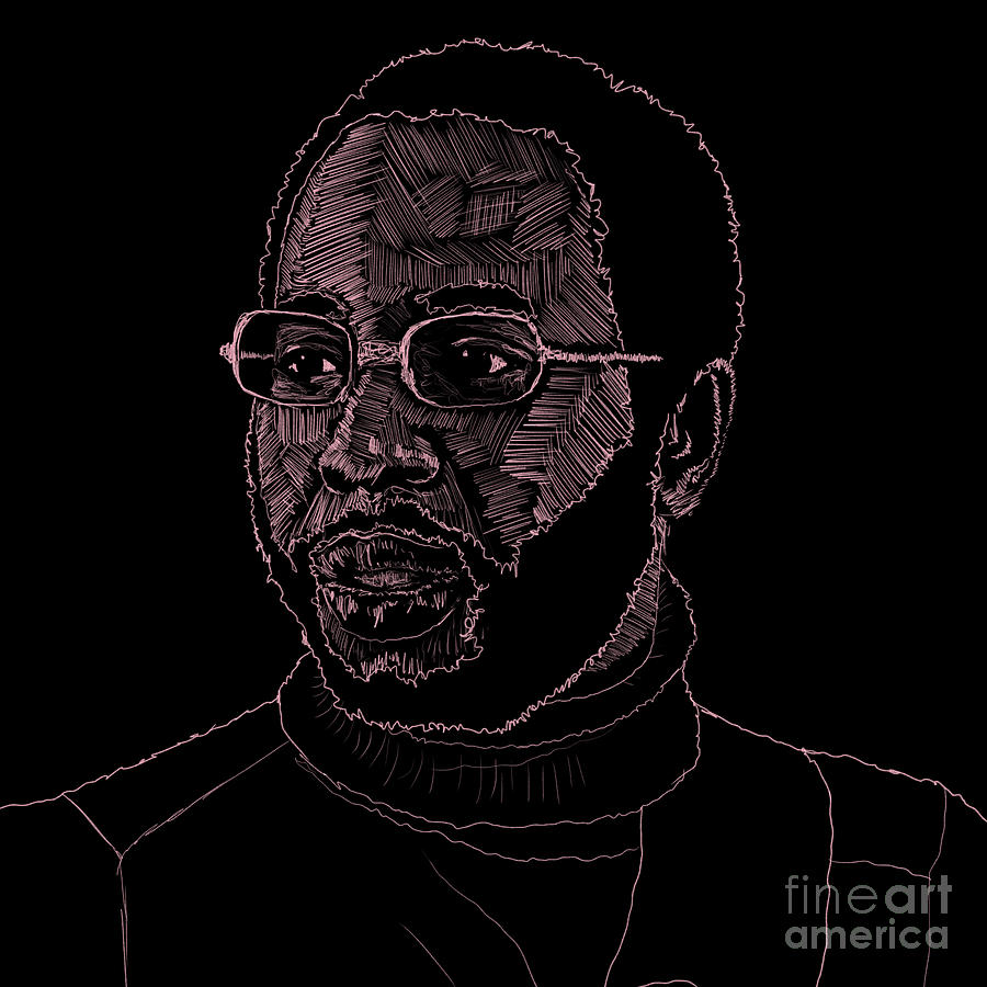 Curtis Mayfield Sketch Digital Art by Danaan Andrew - Fine Art America