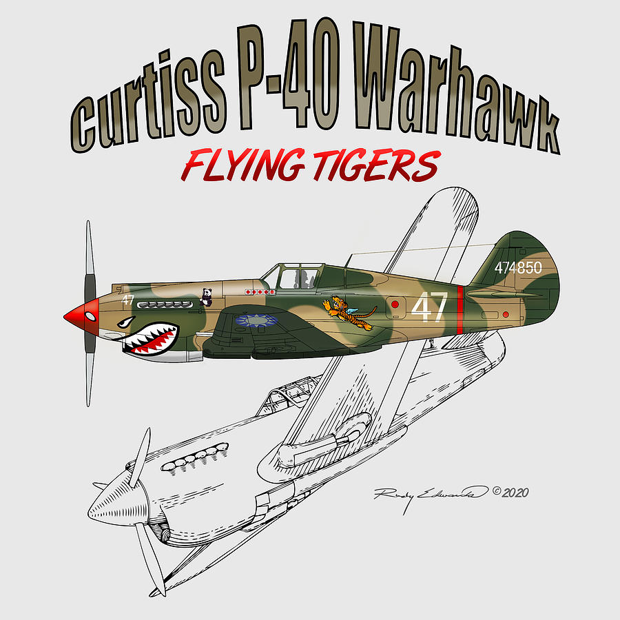 Curtiss P 40 Flying Tiger Luftkampf Nakajima Ki-27 Retro Sign Blechschild Schild