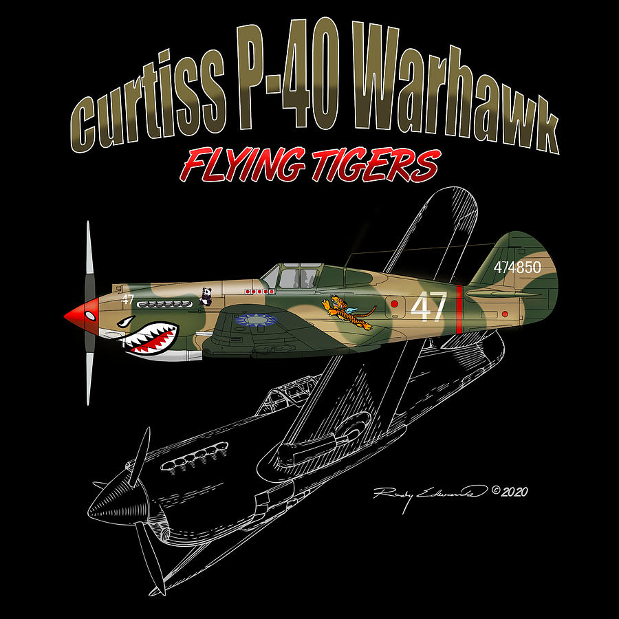 Curtiss P 40 Flying Tiger Luftkampf Nakajima Ki-27 Retro Sign Blechschild Schild