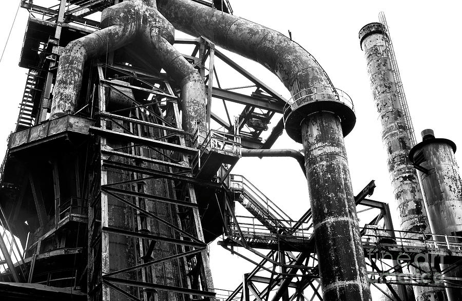 Curves at Bethlehem Steel in Pennsylvania Photograph by John Rizzuto