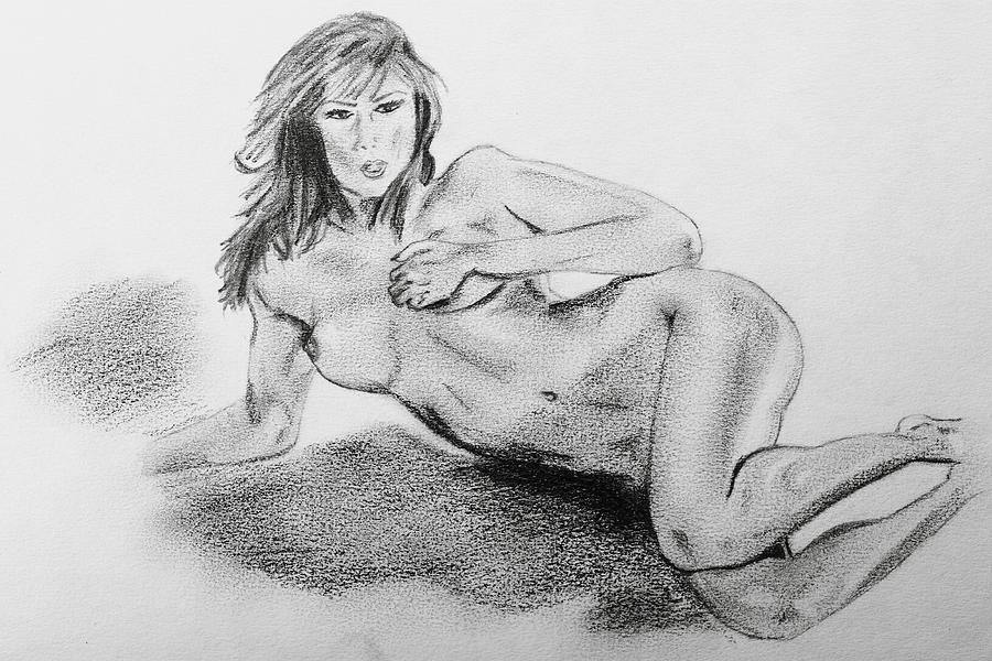 Curves Of Seduction Drawing by Yngve Alexandersson