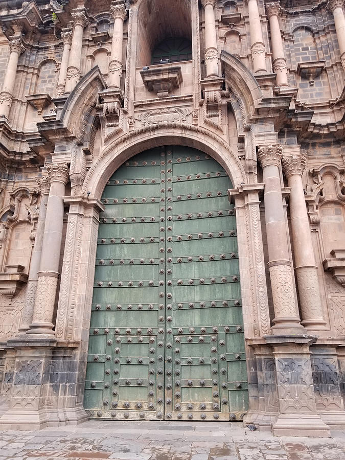 Cusco Cathedral Door Photograph by Constance DRESCHER