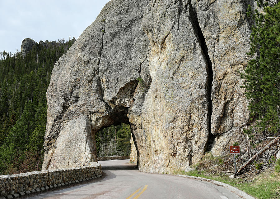 Custer State Park Needles Highway Tunnel Photograph by Dan Sproul