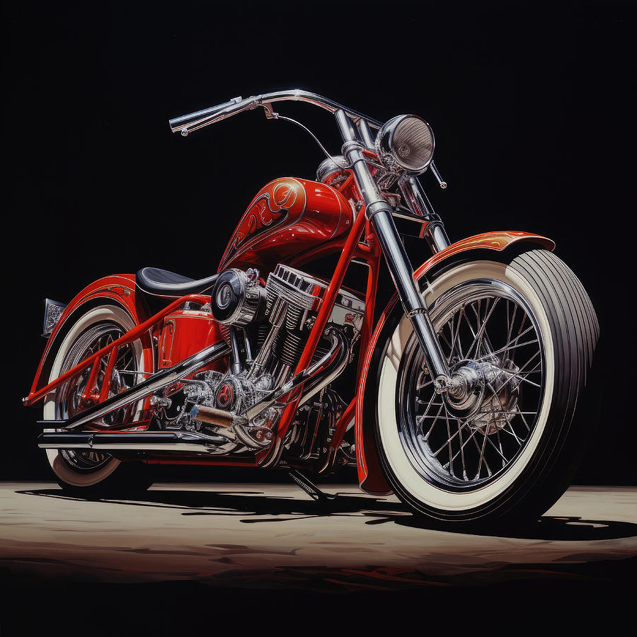 Motor Painting - Custom Bike No.1 by My Head Cinema
