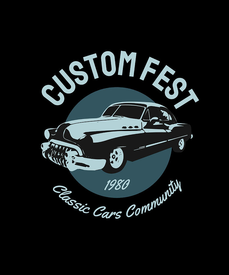 Custom Fest 1980 Classic Car Community Poster Painting by Will Young ...