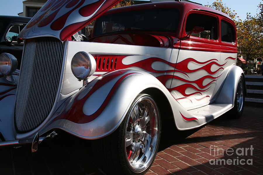 Custom Flames Classic Car Paint  Photograph by Chuck Kuhn
