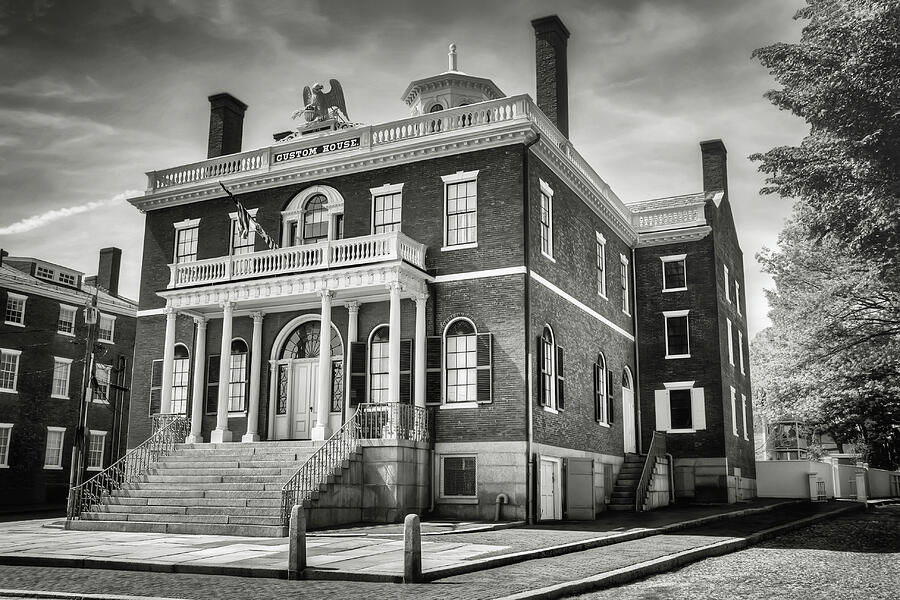 Custom House Salem Massachusetts Black And White Photograph By Carol Japp Pixels