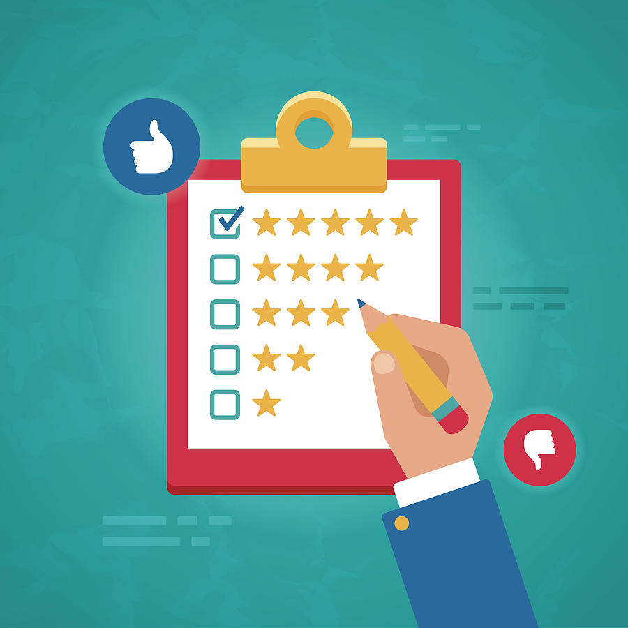 Customer Ratings and Survey Reviews Drawing by Filo