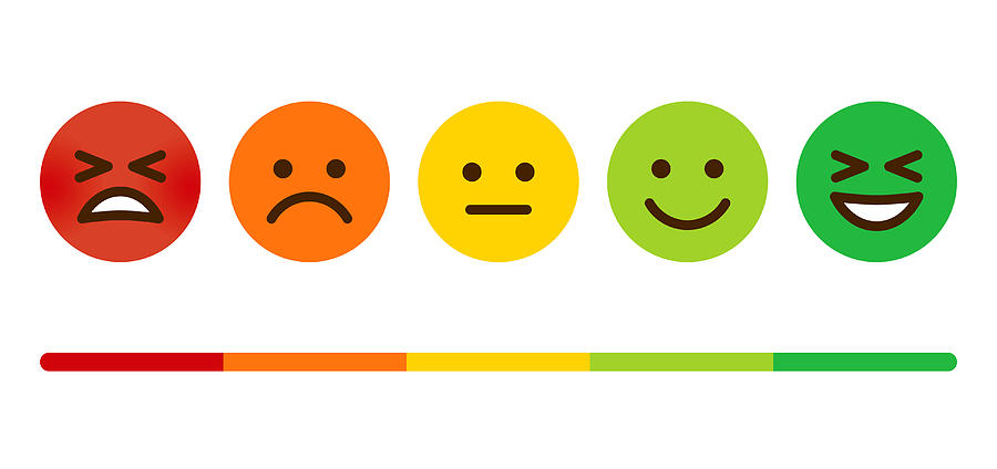 Customer Satisfaction Survey Emoticons Drawing by Bortonia