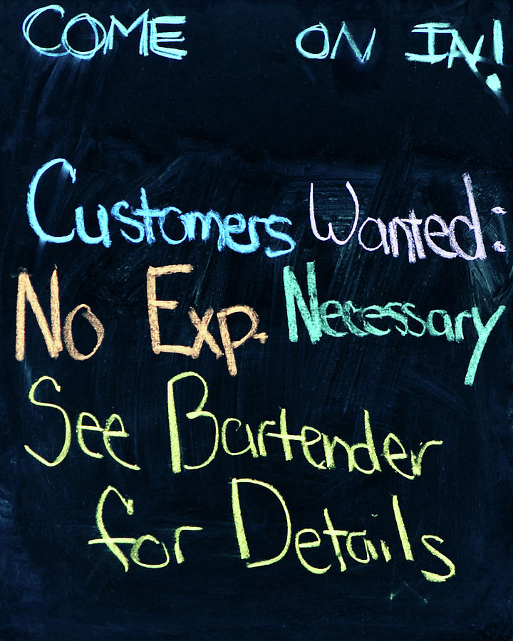 Customers Wanted Photograph by Bob Orsillo