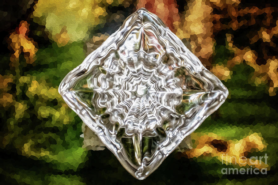 Cut Glass Diamond Digital Art by Susan Vineyard