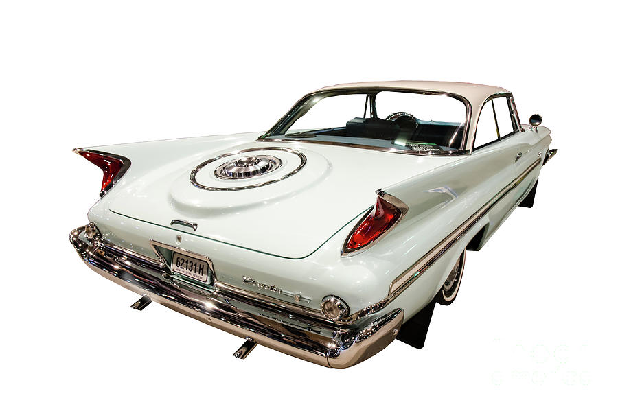 Vintage Photograph - Cut out 1960 Chrysler Windsor 2 door pillarless coupe by Christopher Edmunds