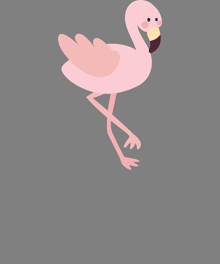 Cute Animal Cartoons Cute Flamingo Cartoon Digital Art by Stacy ...