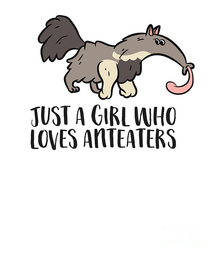 Cute Anteater Girl T Just A Girl Who Loves Anteaters Tapestry