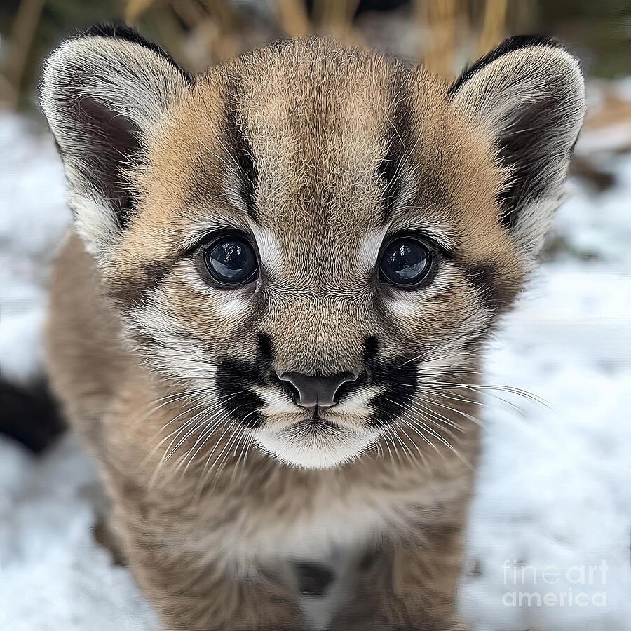 Cute Baby Puma by Elisabeth Lucas