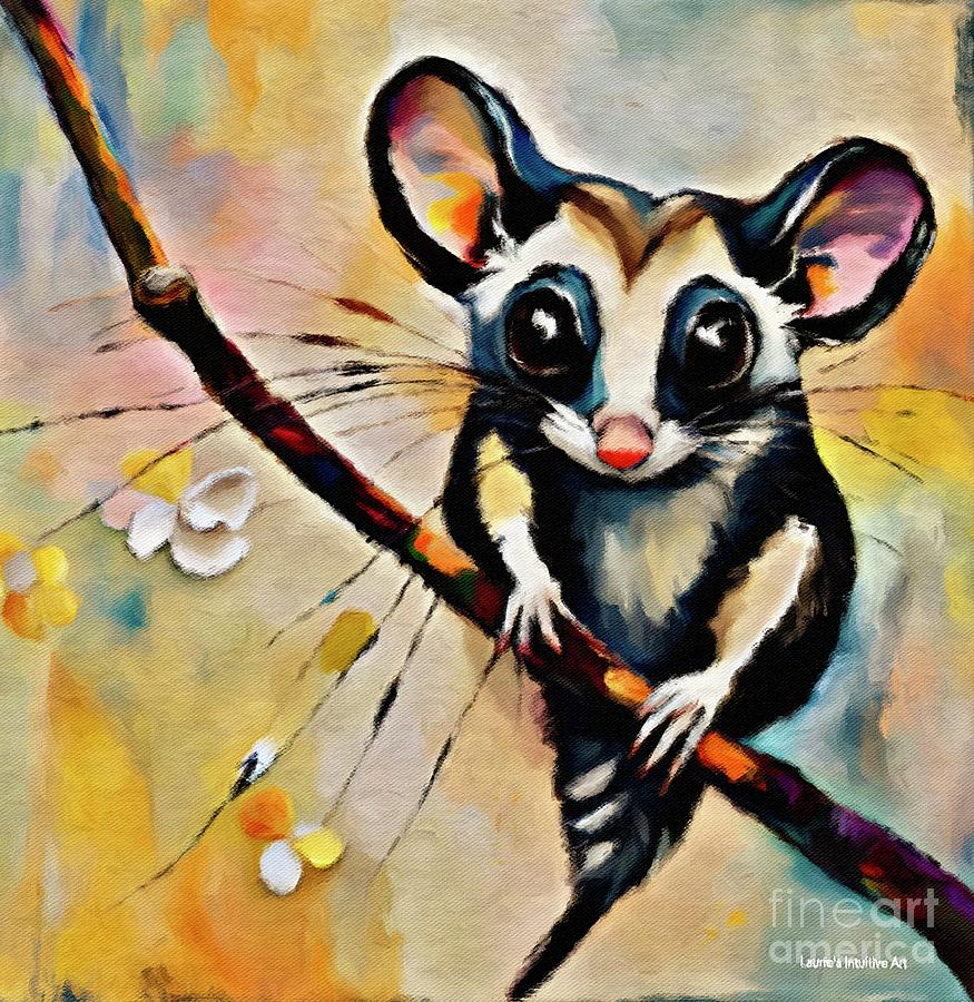 Cute Baby Sugarglider Digital Art by Lauries Intuitive