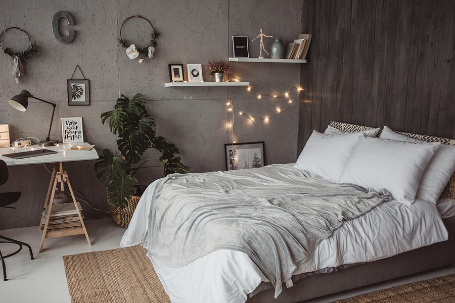 Cute bedroom Photograph by Svetikd