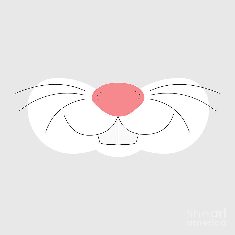 Cute bunny nose Digital Art by Bigalbaloo Stock