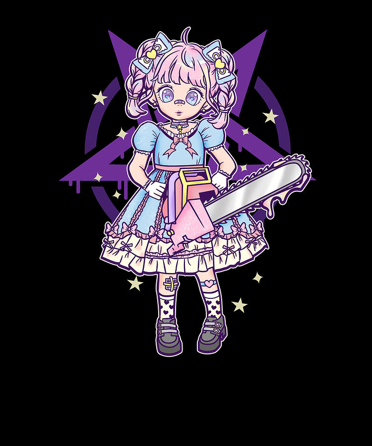 Steampunk Pastel Goth Yami Kawaii Anime Girl Creepy Menhera Poster |  TeeShirtPalace