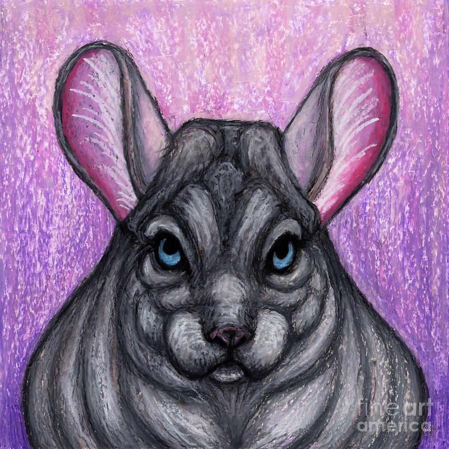 Cute Chinchilla Painting by Amy E Fraser