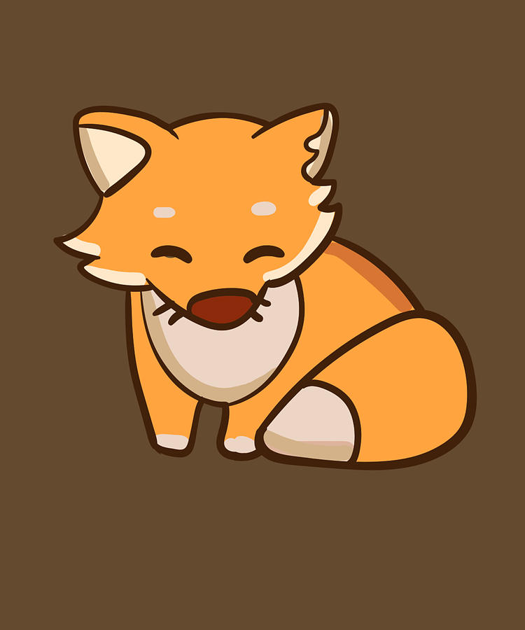 cute cute red fox motif digital art by ari shok