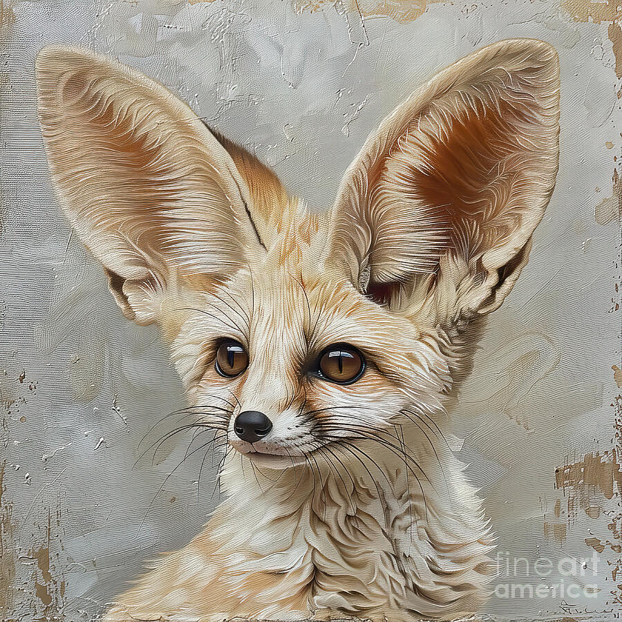 Cute Desert Fox Digital Art by Elisabeth Lucas - Fine Art America