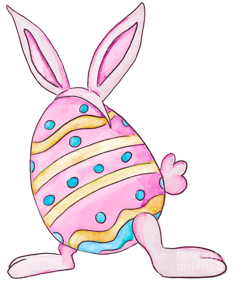 Cute Easter Bunny Digital Art by Flippin Sweet Gear