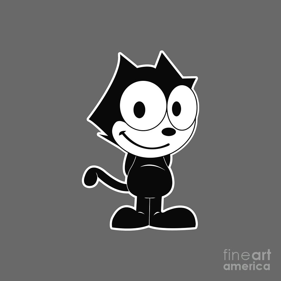 Cute Felix the Cat Drawing by Geraldine T Somerville - Fine Art America