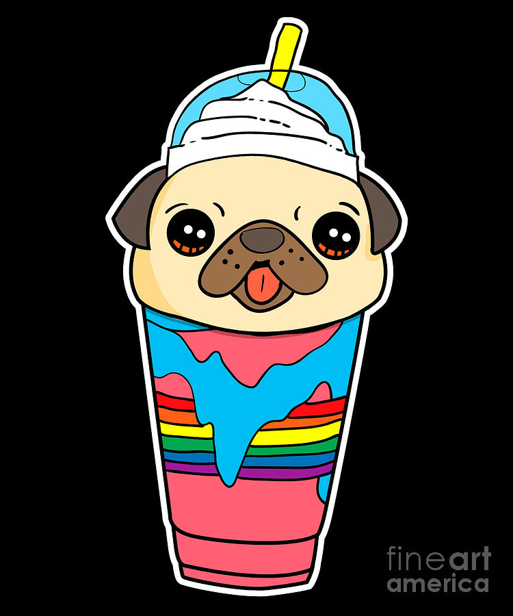 Cute Pug Dog Sitting in a Paper Cup with Ice Cream, Funny Dog Character  Inside Fast Food Product Vector Illustration on Stock Vector - Illustration  of canine, cold: 114525299