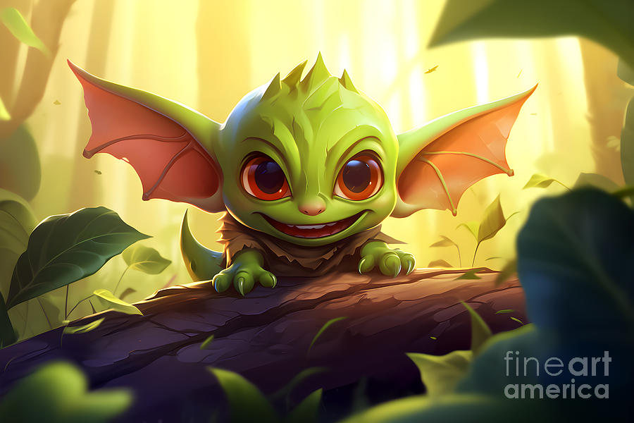 Cute Goblin Digital Art by AImages Art - Fine Art America