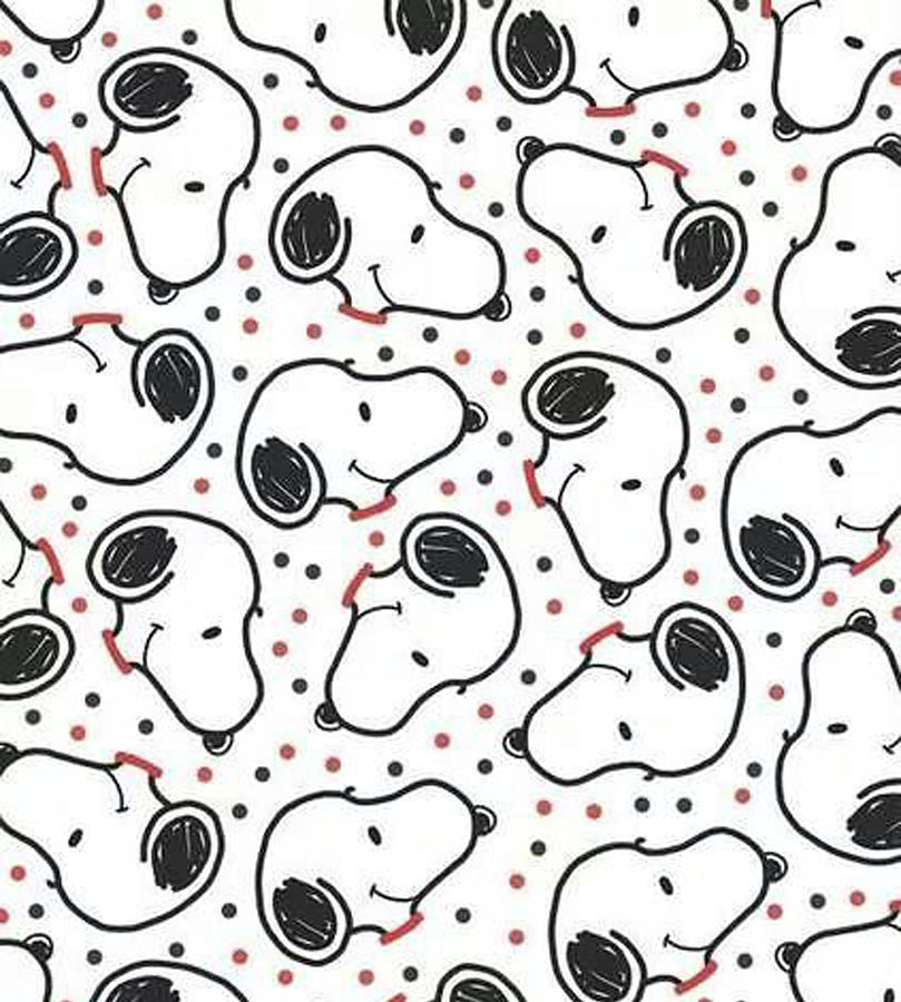 Cute Head Snoopy Pattern Digital Art by Bumin Gendra