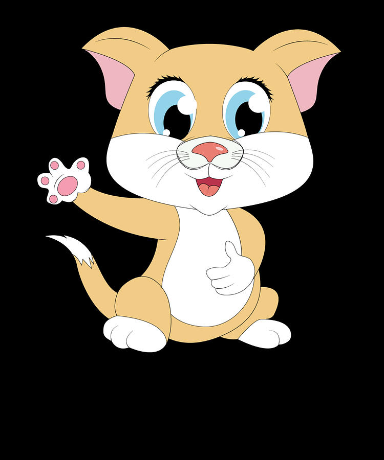 brown cat clipart
