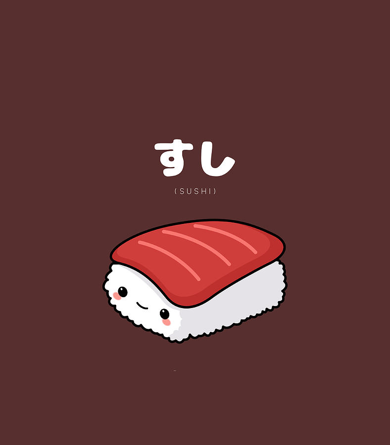 Buy Happy Sushi Japanese Rice Art GiftsHappy Sushi Anime Kawaii Set  Japanese Food Lover Otaku Manga T-Shirt Online at desertcartINDIA