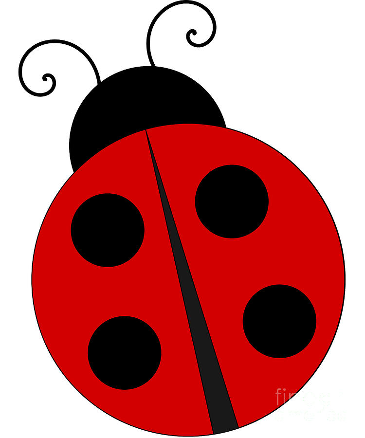 Cute Ladybug Digital Art by Flippin Sweet Gear