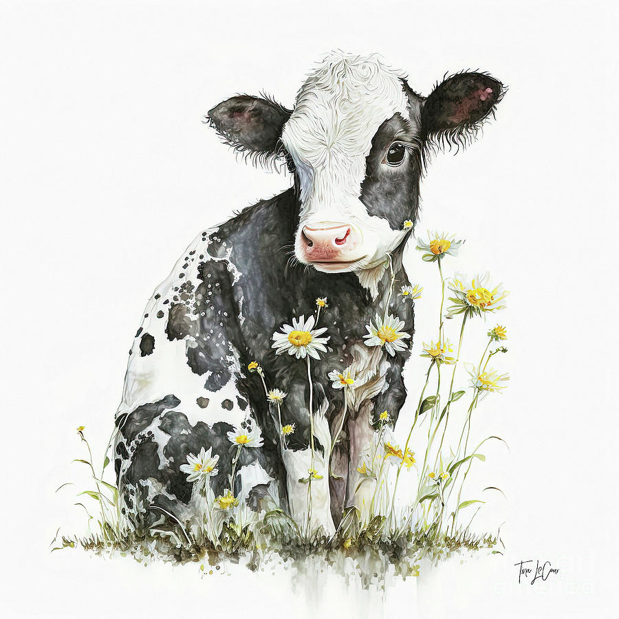 Cute Little Cow Painting