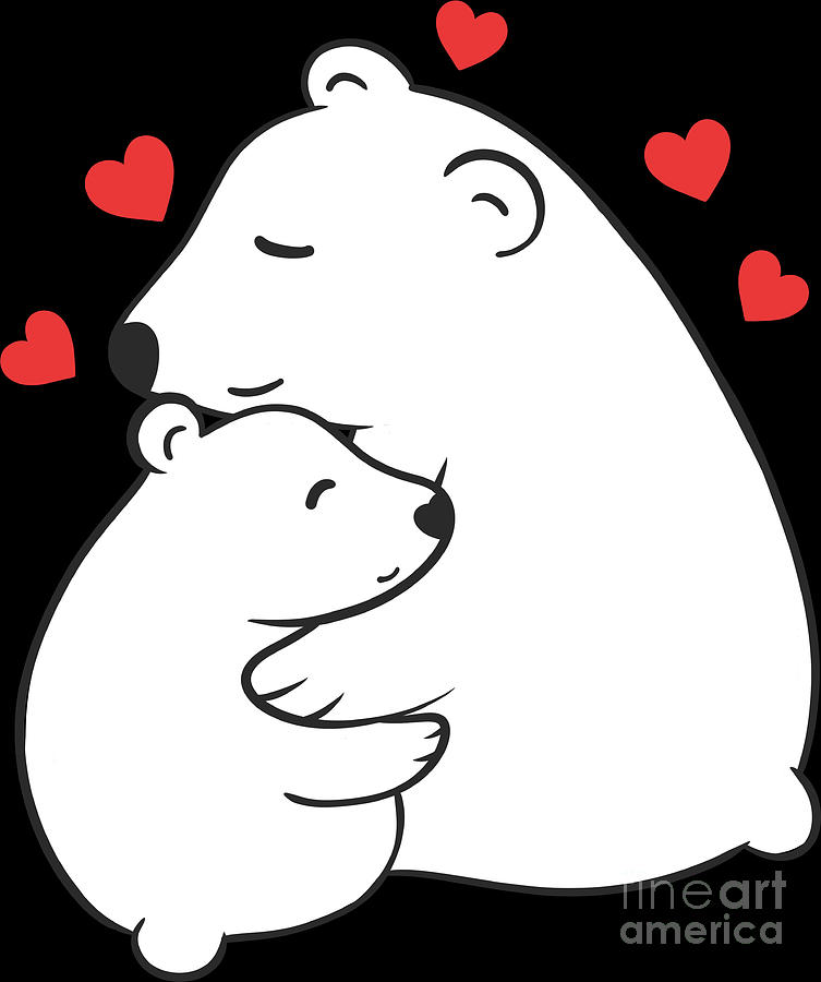 https://images.fineartamerica.com/images/artworkimages/mediumlarge/3/cute-mama-and-baby-polar-bear-cub-hugging-mothers-day-haselshirt.jpg